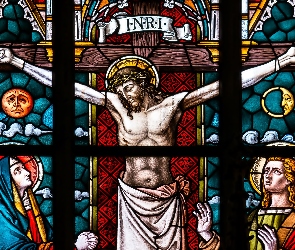 Męka, Witraż, Wiara, Chrześcijaństwo, Jezus Chrystus