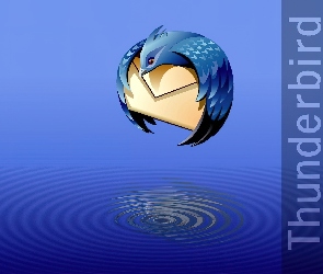 ptak, grafika, Thunderbird, koperta