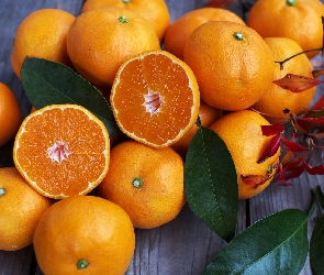 Pomarańcze, Liście, Owoce