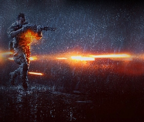 Deszcz, Daniel Recker, Battlefield 4, Żołnierz