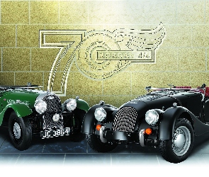 Samochody, Logo, 2006, Ściana, Morgan 4/4 70th Anniversary Edition