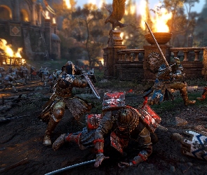 Gra, Walka, Samuraje, Rycerze, For Honor