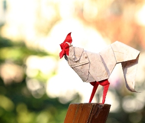 Kogut, Origami