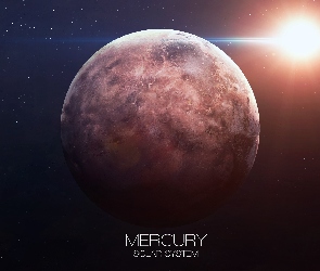 Słońce, Merkury, Kosmos, Planeta