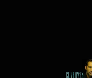 Clive Owen, jasne oczy, ciemne włosy