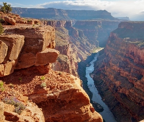 Punkt widokowy Toroweap Overlook, Rzeka Kolorado, Stan Arizona, Stany Zjednoczone, Park Narodowy Wielkiego Kanionu, Kanion