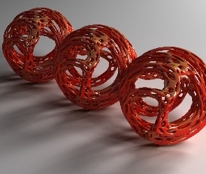 Ażurowe, Kule, Grafika 3D