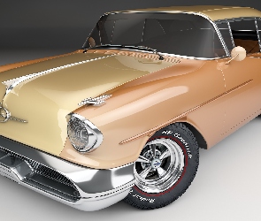 Zabytkowy, 1957, Oldsmobile 88 Coupe