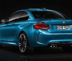 Niebieskie, 2016, BMW M2 Coupe Long Beach Blue Metallic