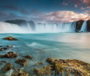 Islandia, Skały, Rzeka Skjalfandafljot, Wodospad Godafoss