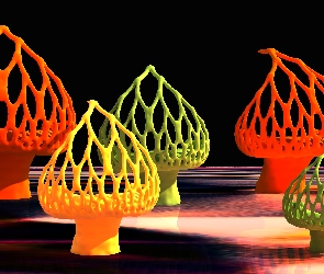 Grafika 3D, Drzewa