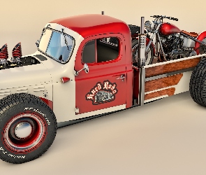 Zabytkowy, Motocykl, 1946, Dodge Power Wagon