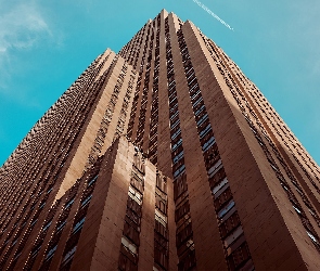 Stany Zjednoczone, Nowy Jork, Wieżowiec, Rockefeller Center, Budynek, Manhattan