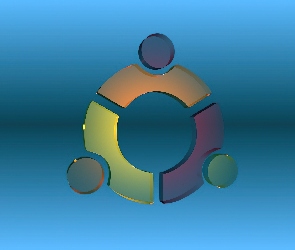 grafika, krąg, ludzie, symbol, Ubuntu