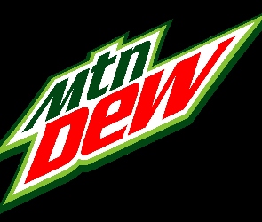 Mountain, Tło, Czarne, Dew, Logo