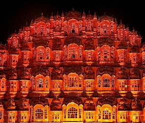 Pałac Wiatrów, Hawa Mahal, Indie, Jaipur