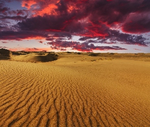 Mongolia, Chmury, Pustynia Gobi