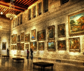 Boston, Museum of Fine Arts, Muzeum Sztuk Pięknych, Wnętrze, Stany Zjednoczone