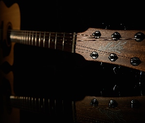 Tło, Czarne, Gitara, Struny