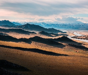 Rzeka, Chmury, Góry