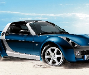 Morze, Piasek, Smart Roadster Bluestar, 2005