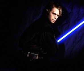 jasne włosy, miecz, Hayden Christensen