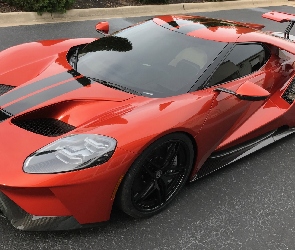 Czerwony, 2017, Ford GT