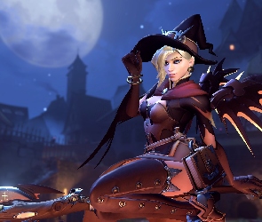Overwatch, Halloween, Uzdrowicielka, Mercy - Dr Angela Ziegler, Gra