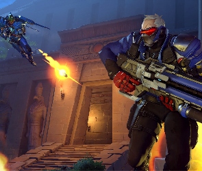 Overwatch, Soldier 76, Pharah, Postacie, Gra