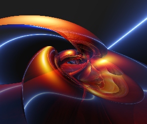 Abstrakcyjny, Obiekt, Grafika 3D