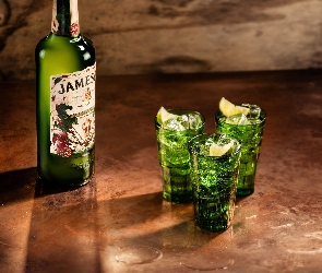 Drinki, Trzy, Butelka, Jameson Irish Whiskey