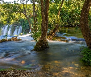 Wodospady Kravica, Las, Wodospad, Rzeka Trebižat, Bośnia i Hercegowina