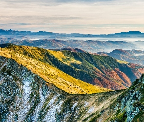Góry, Mgła, Szczyty