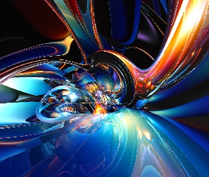 Grafika 3D, Abstrakcja, Świetlista