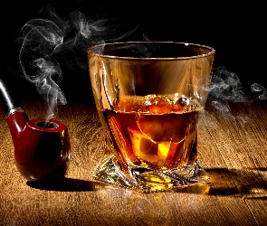 Whisky, Dym, Fajka, Szklanka