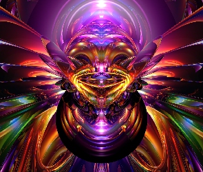 Abstrakcja, Maska, Grafika 3D