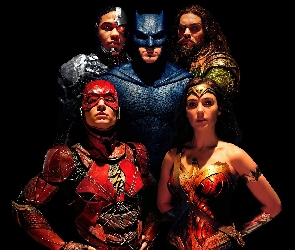 Ray Fisher - Cyborg, Justice League, Film, Gal Gadot - Wonder Woman, Jason Momoa - Aquaman, Ben Affleck - Batman, Ezra Miller - Flash, Liga Sprawiedliwości