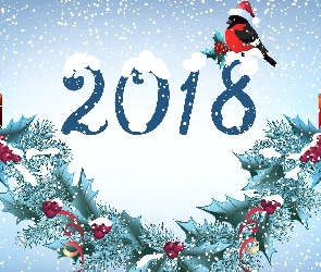 Stroik, Świąteczne, 2018, Napis, Grafika 2D
