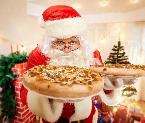 Mikołaj, Pizza, Święty