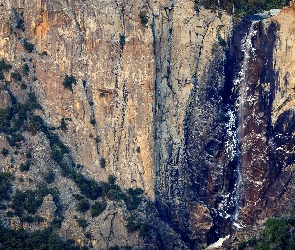 Kalifornia, Skały
 Wodospad Bridalveil Falls, Góry, Park Narodowy Yosemite, Stany Zjednoczone