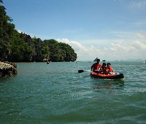 Rafting, wiosło, kajak