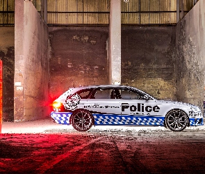 Samochód, 2015, Audi RS4 Avant, Bok, Policyjny