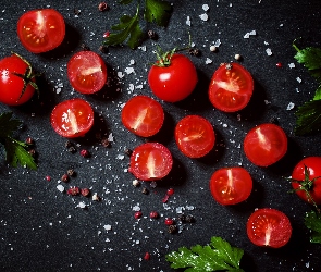 Pomidorki koktajlowe, Sól