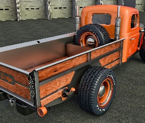 Tył, 1946, Zabytkowy, Dodge Power Wagon