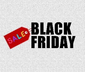 Napis, Sale, Zawieszka, Black Friday