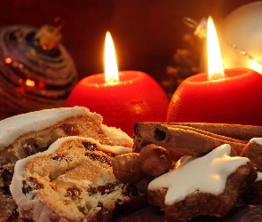 Ciasteczka, Świąteczne, Świece