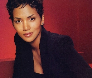 czarna, marynarka, Halle Berry
