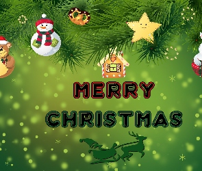 Kompozycja, Merry Christmas, Napis, Boże Narodzenie