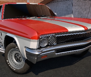 Przód, 1966, Zabytkowy, Chevrolet Impala SS Sport Coupe