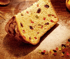 Ciasta, Babka panettone, Kawałek